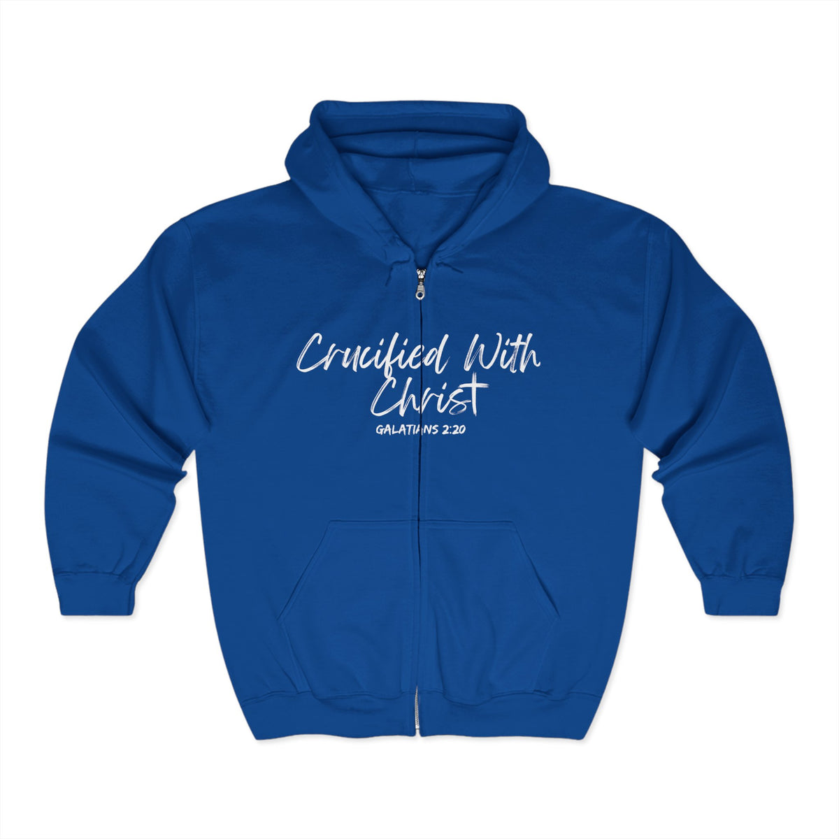 Crucified With Christ | Unisex Heavy Blend™ Full Zip Hooded Sweatshirt