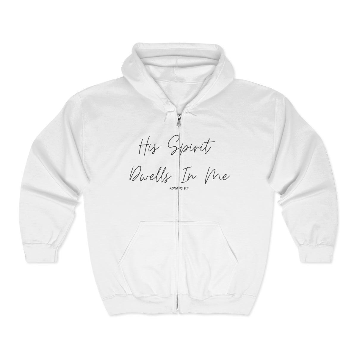 His Spirit Dwells in Me | Unisex Heavy Blend™ Full Zip Hooded Sweatshirt