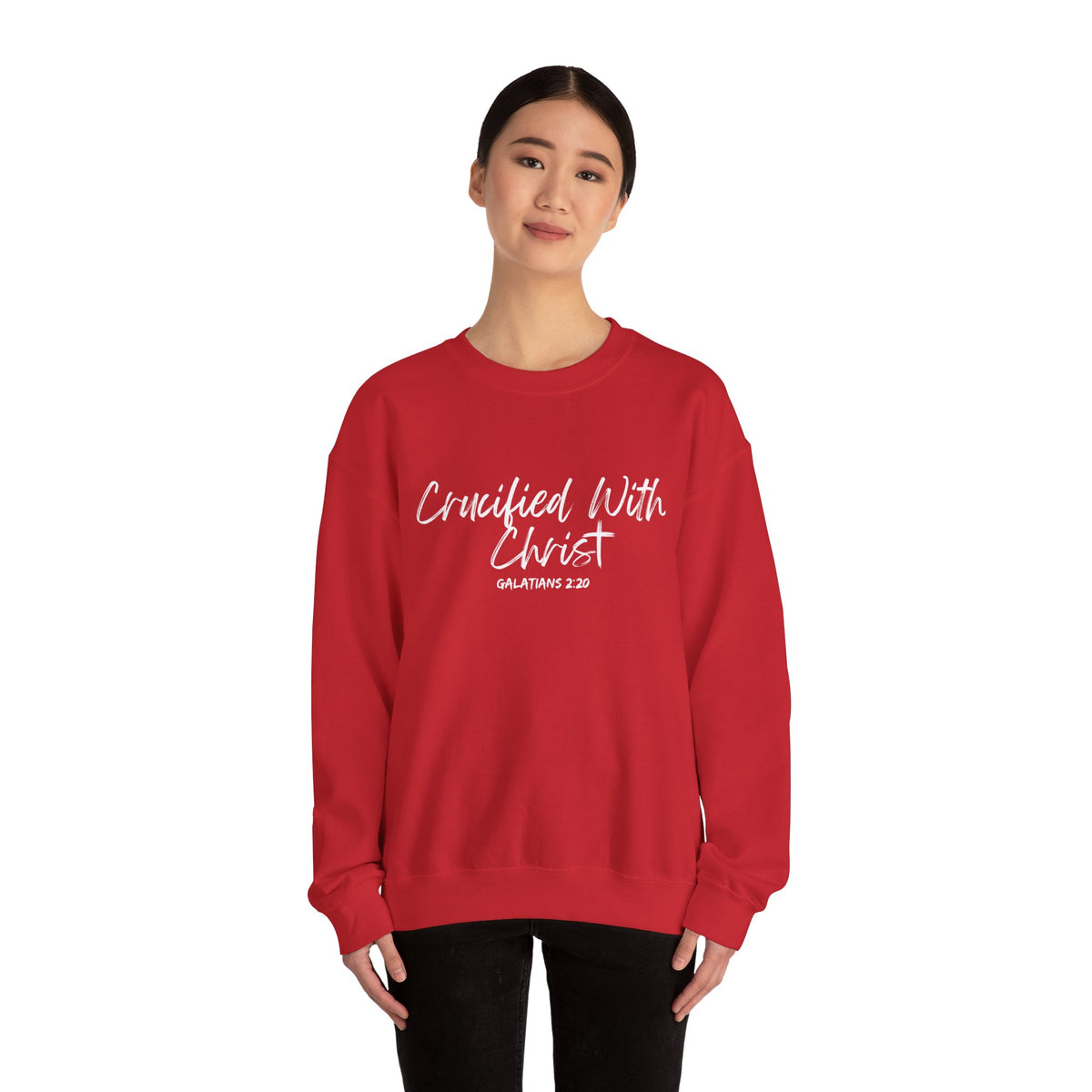 Crucified With Christ- Unisex Heavy Blend™ Crewneck Sweatshirt