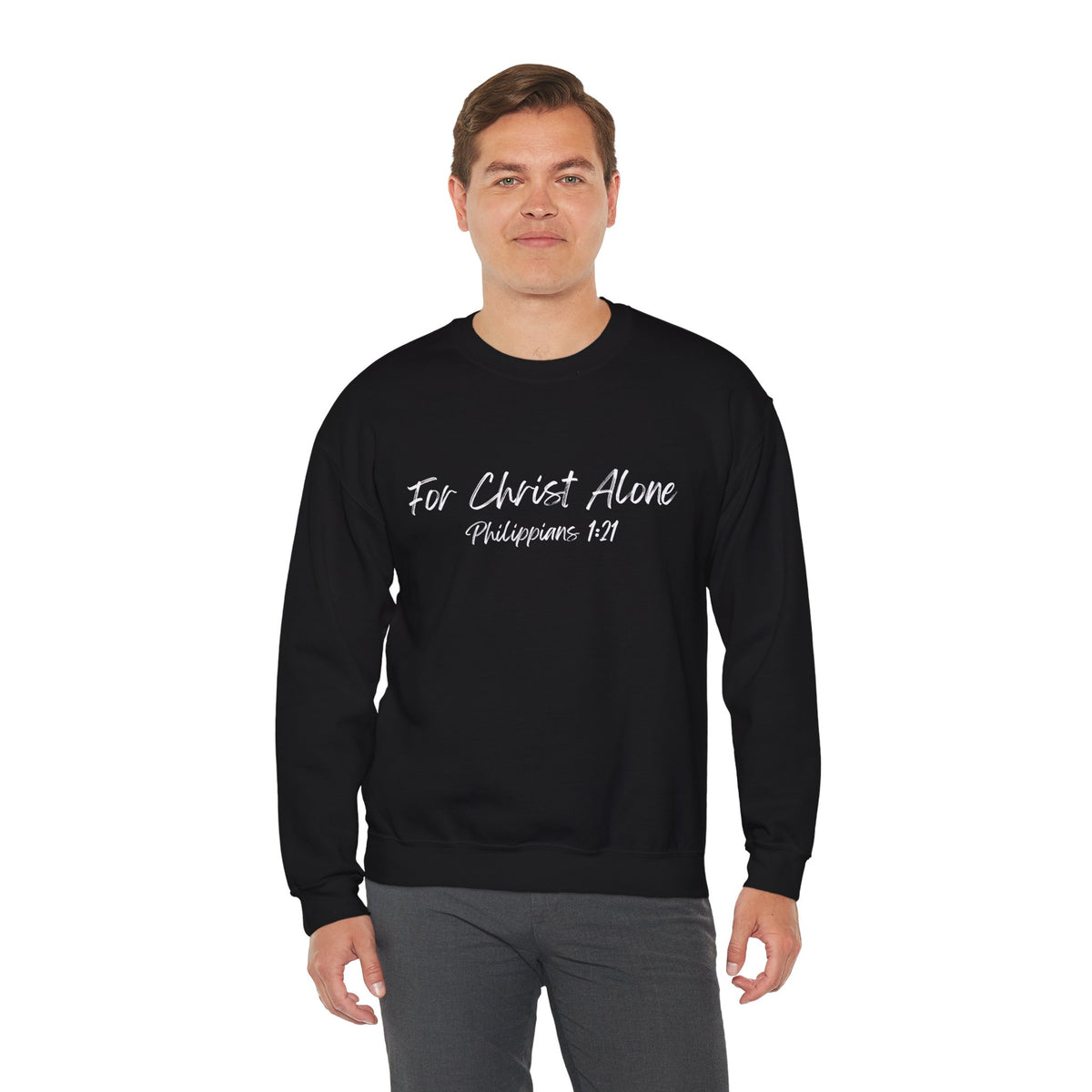 For Christ Alone- Unisex Heavy Blend™ Crewneck Sweatshirt
