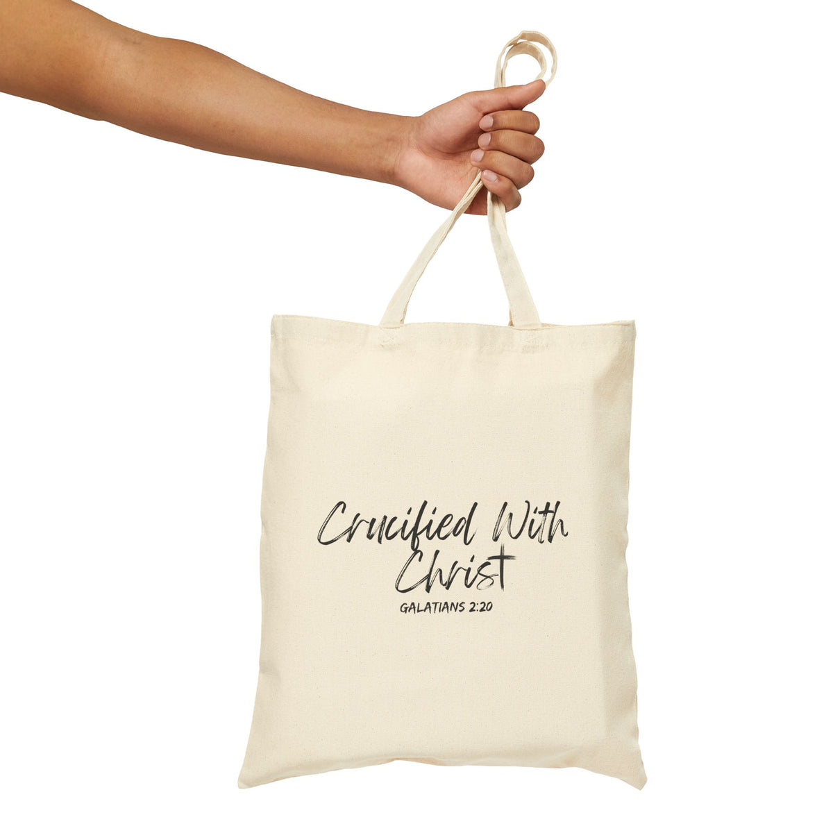 Crucified With Christ- Cotton Canvas Tote Bag