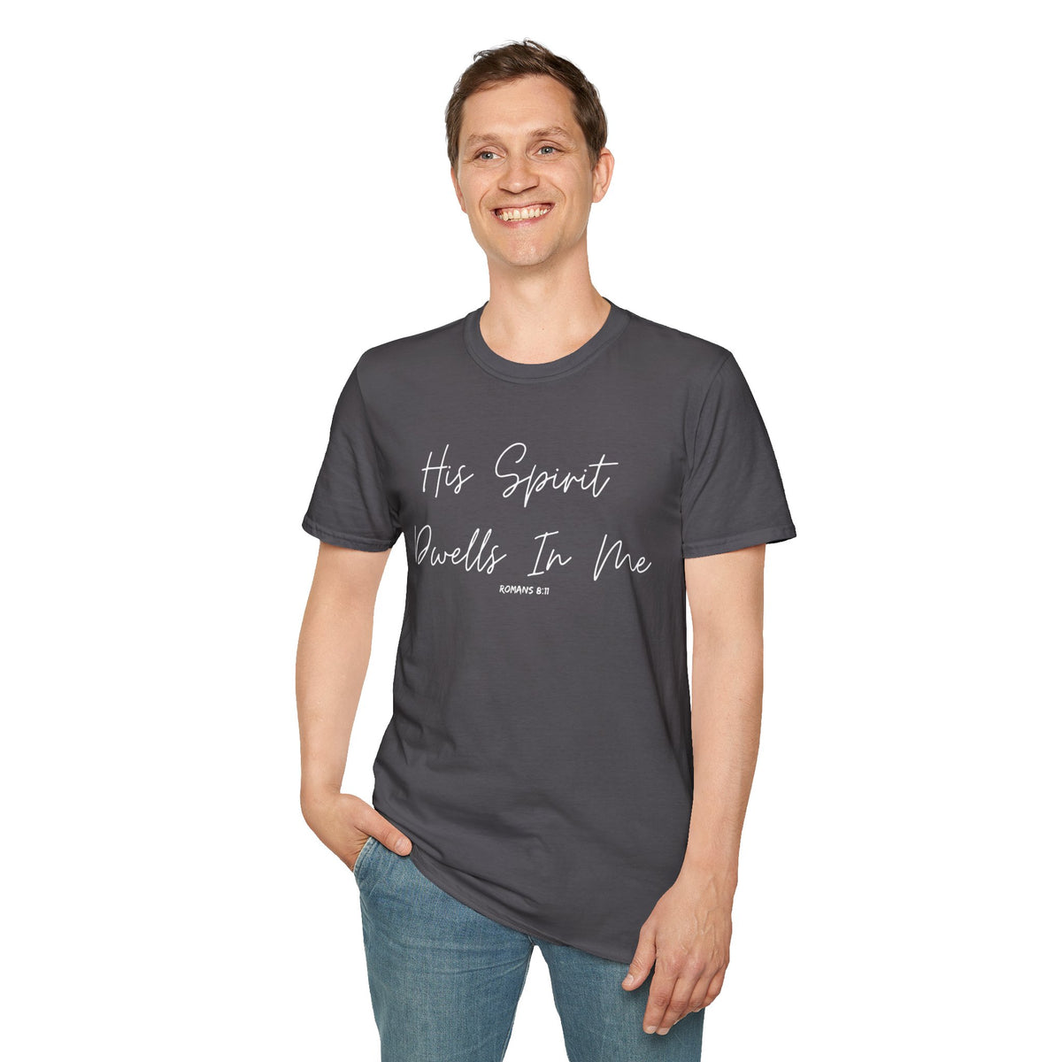 His Spirit Dwells In Me- Unisex Softstyle T-Shirt