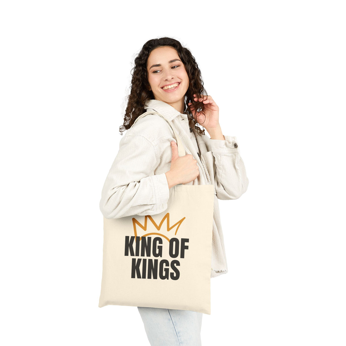 King of Kings | Cotton Canvas Tote Bag