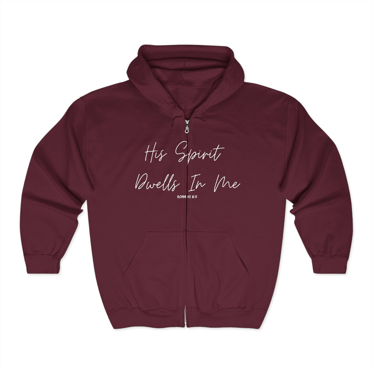 His Spirit Dwells in Me | Unisex Heavy Blend™ Full Zip Hooded Sweatshirt