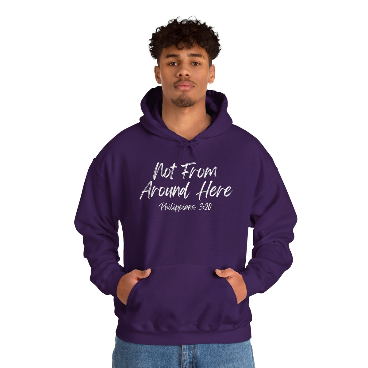 Not From Around Here- Unisex Heavy Blend™ Hooded Sweatshirt