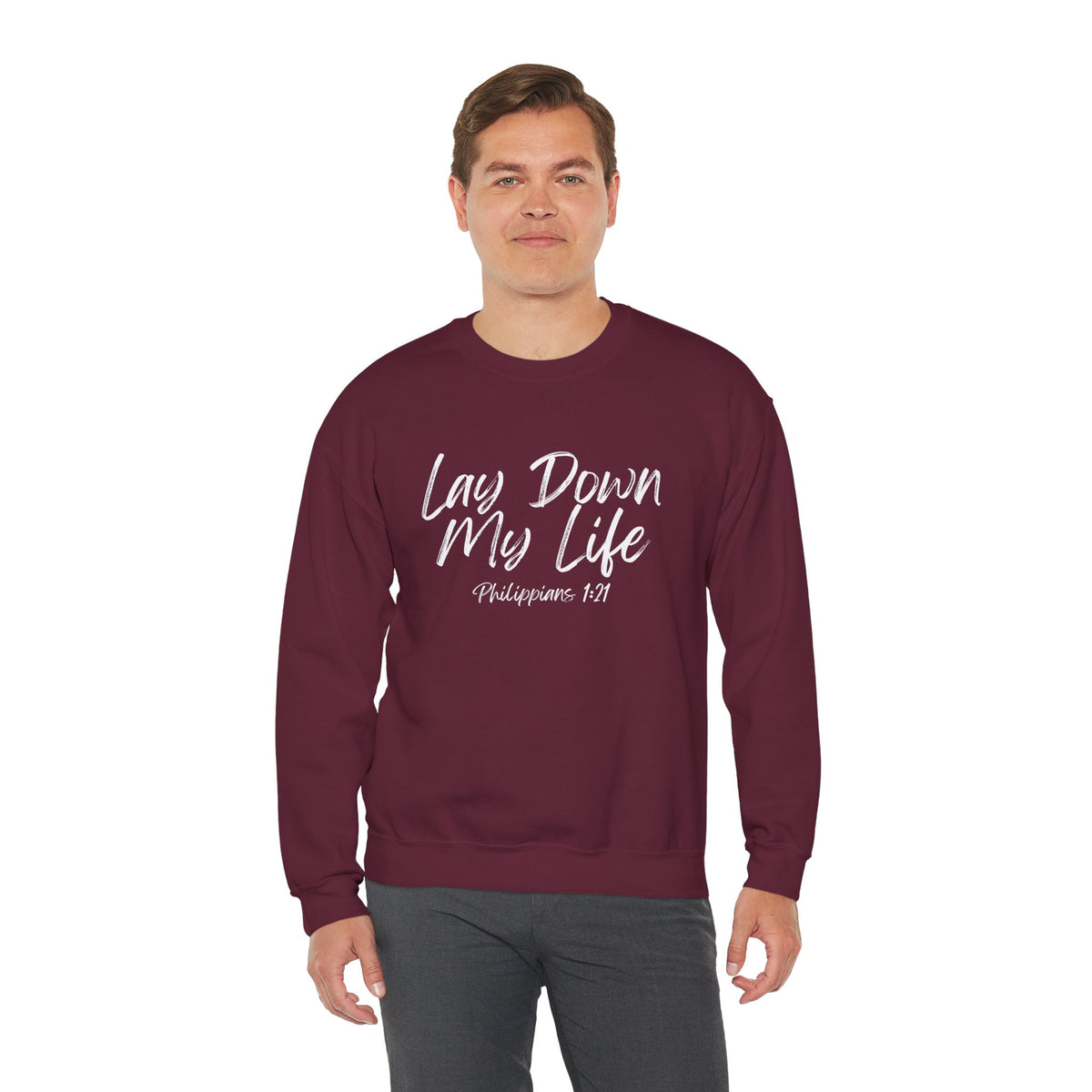 Lay Down My Life- Unisex Heavy Blend™ Crewneck Sweatshirt