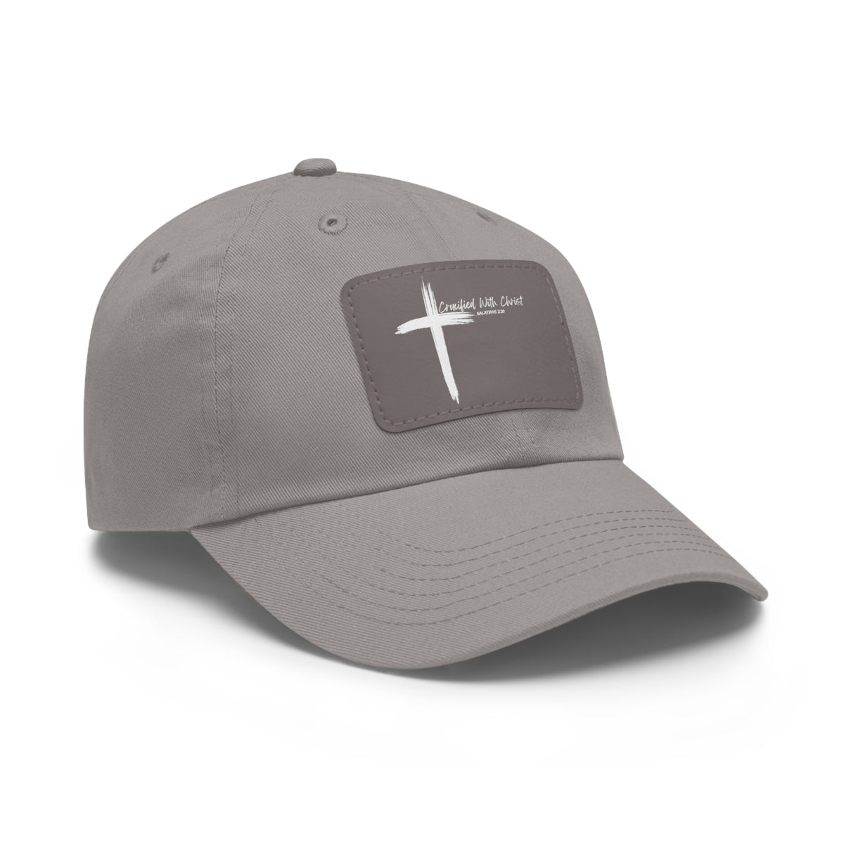 Crucified With Christ Ver.2- Dad Hat with Leather Patch (Rectangle)
