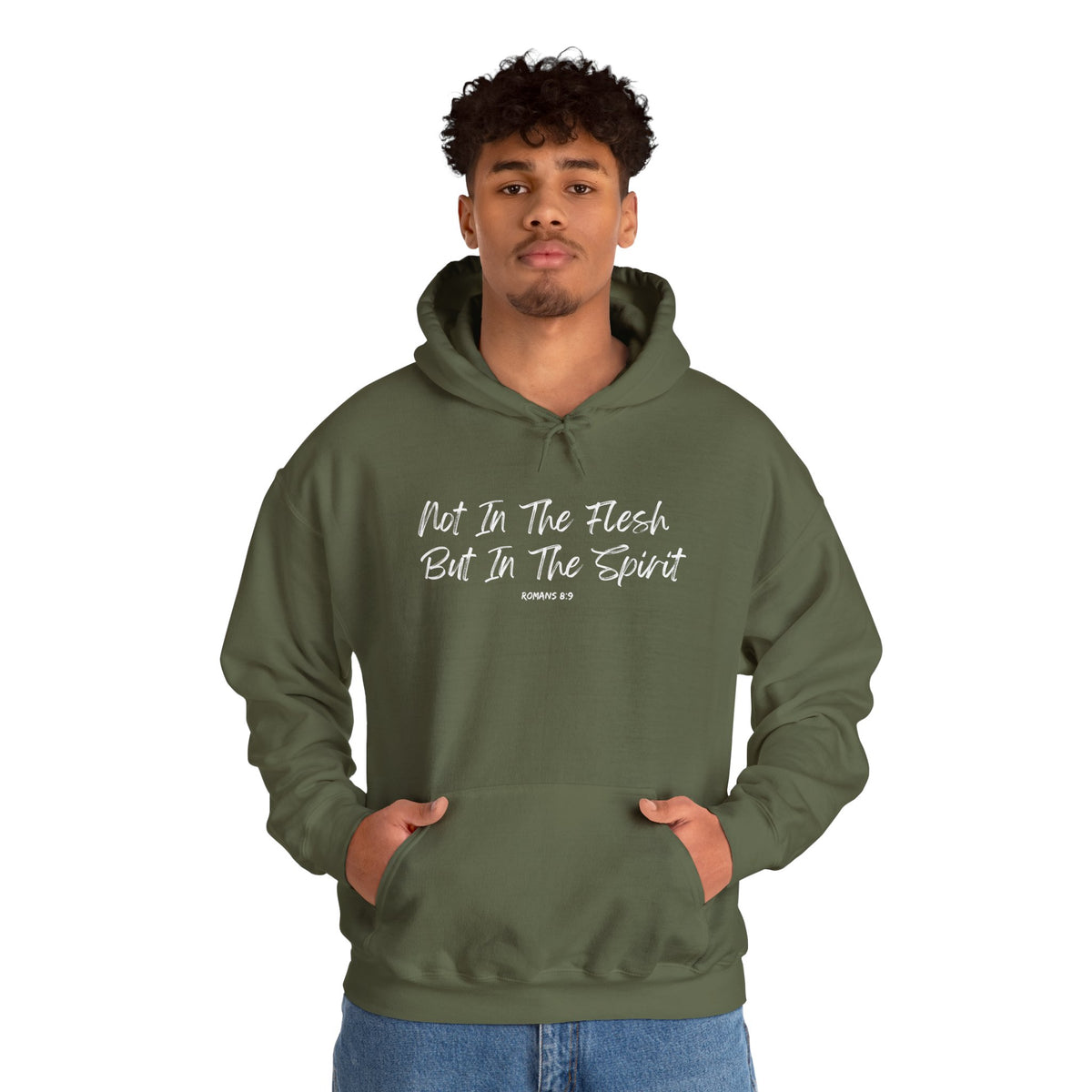 Not in the Flesh but in The Spirit- Unisex Heavy Blend™ Hooded Sweatshirt