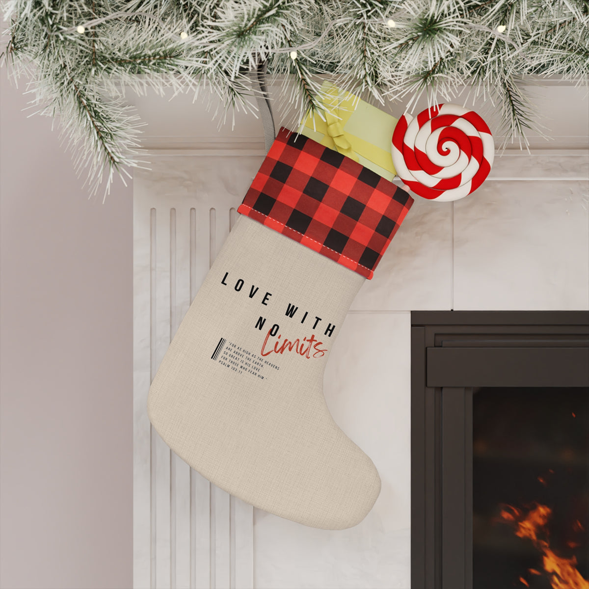 Love With No Limits Christmas Stocking