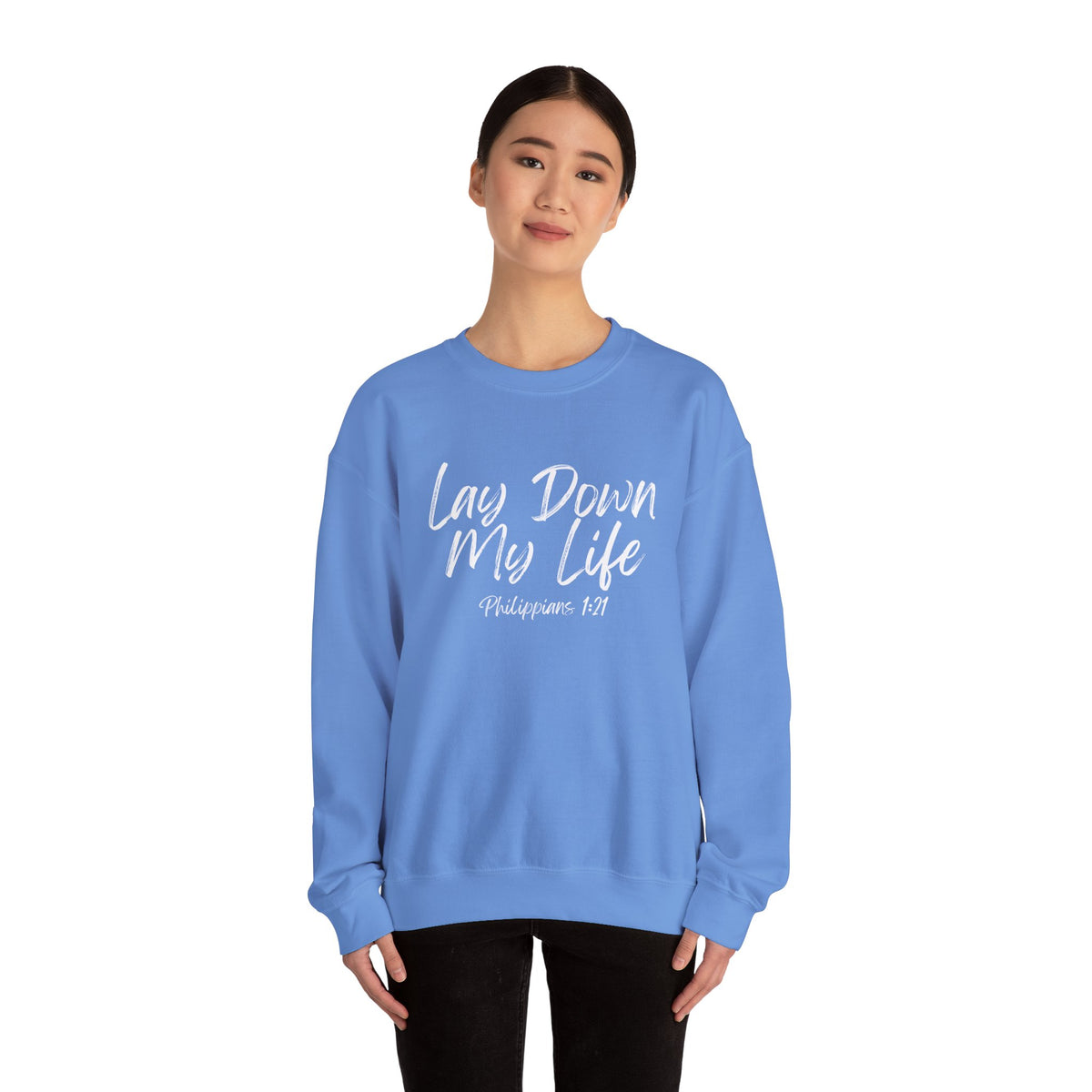 Lay Down My Life- Unisex Heavy Blend™ Crewneck Sweatshirt