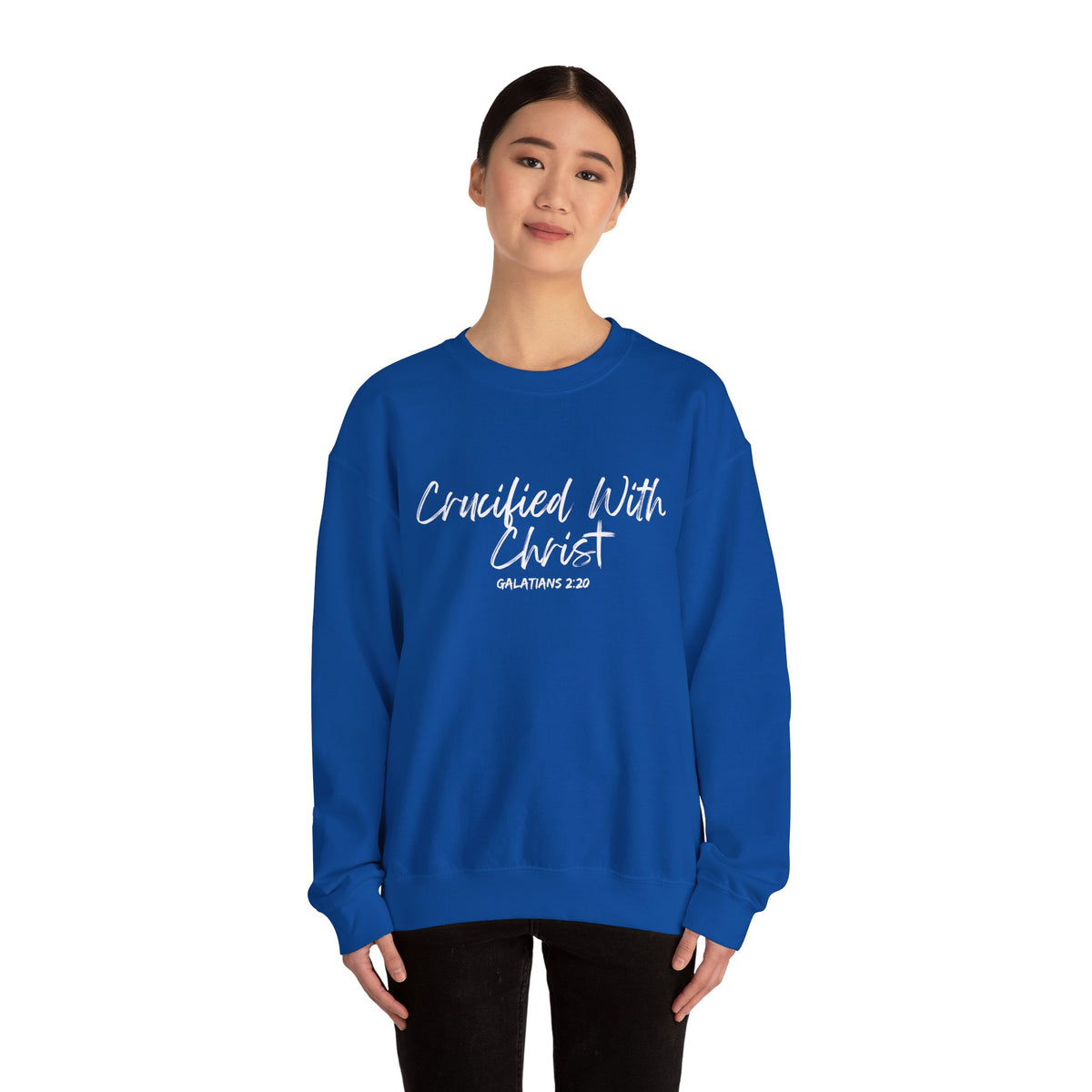 Crucified With Christ- Unisex Heavy Blend™ Crewneck Sweatshirt