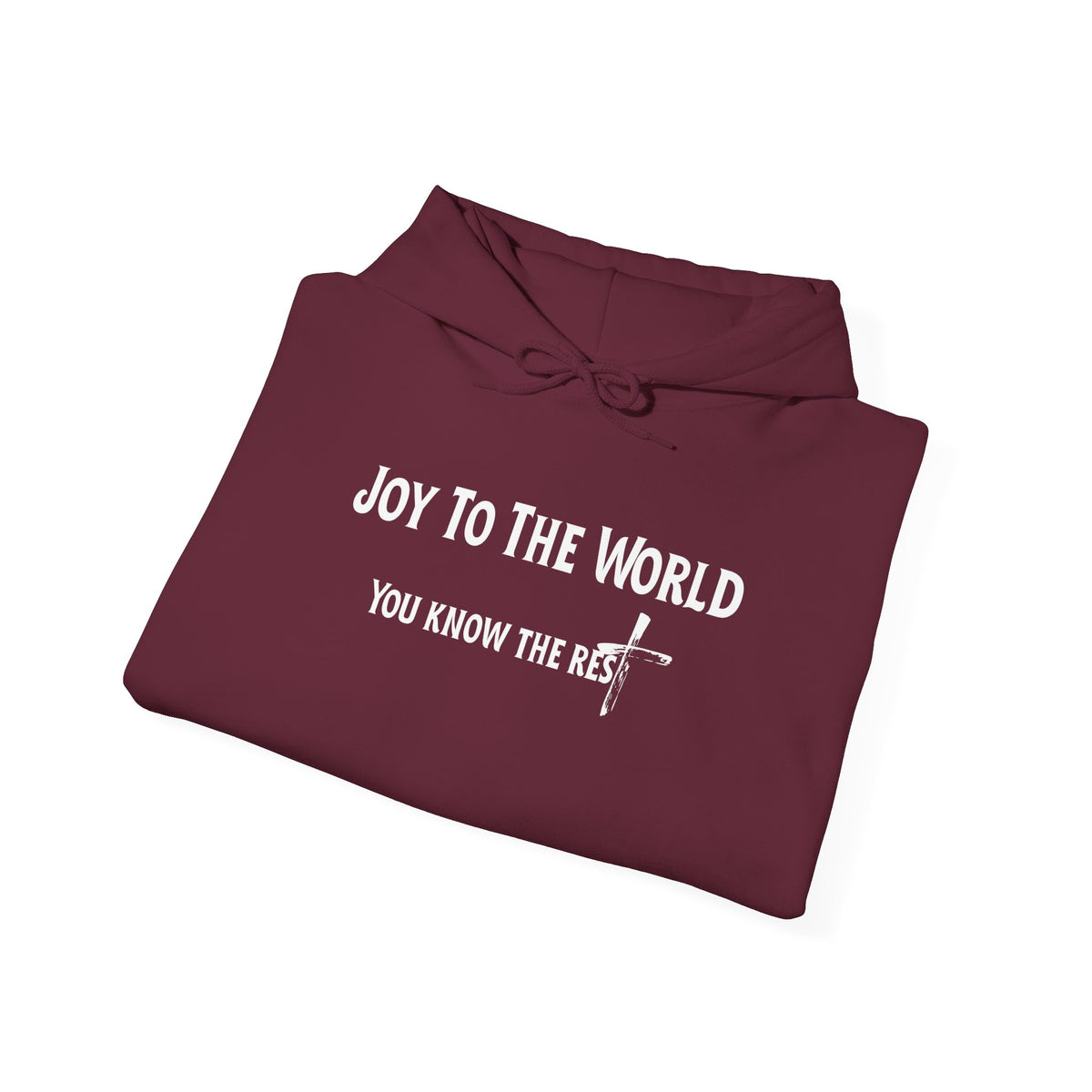 Joy to the World Christian Hoodie – Faith-Based Christmas Wear | Unisex Heavy Blend™ Hooded Sweatshirt