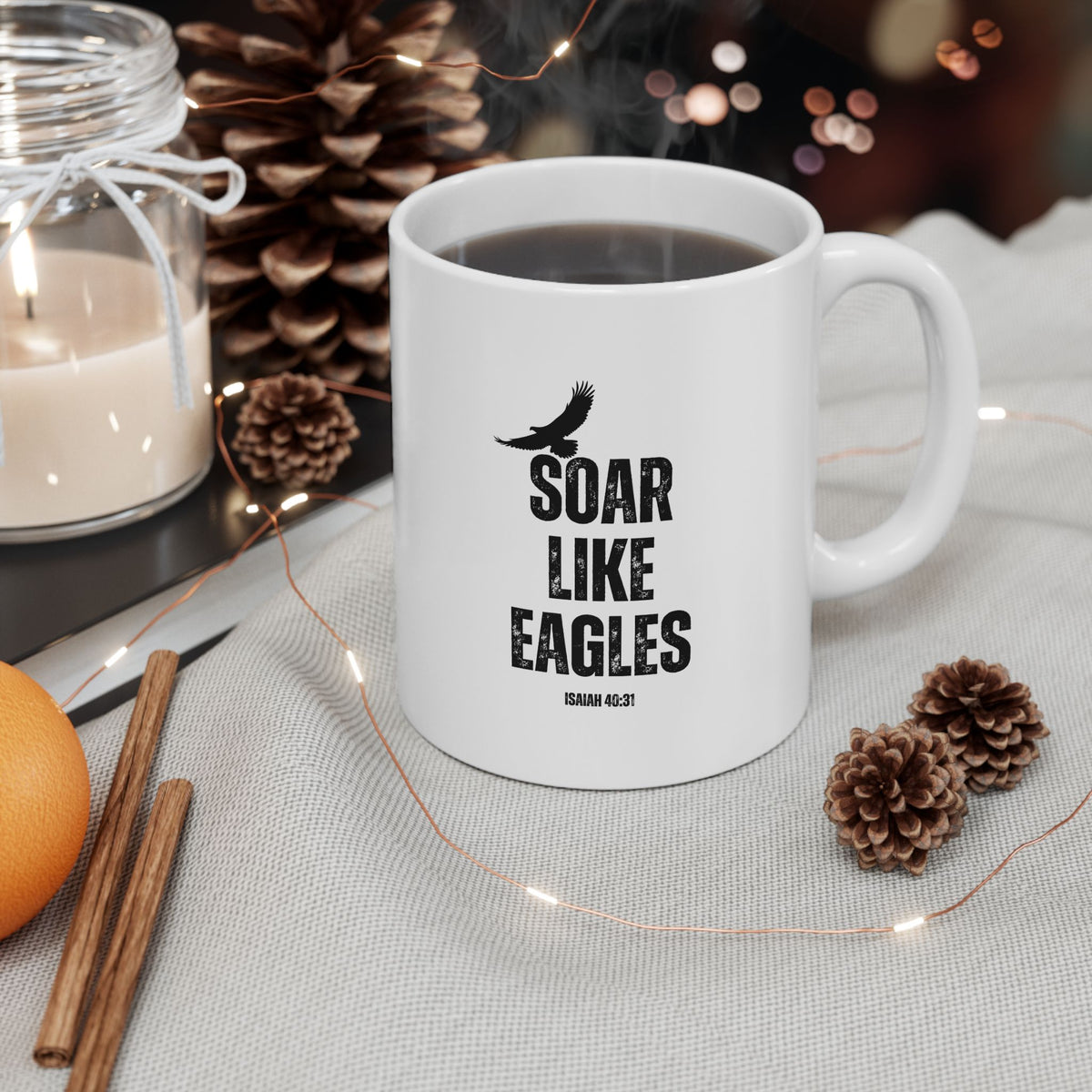 "Soar Like Eagles" Ceramic Mug, (11oz, 15oz)