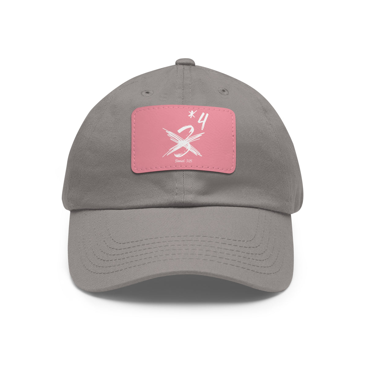Not Just Three- Dad Hat with Leather Patch (Rectangle)