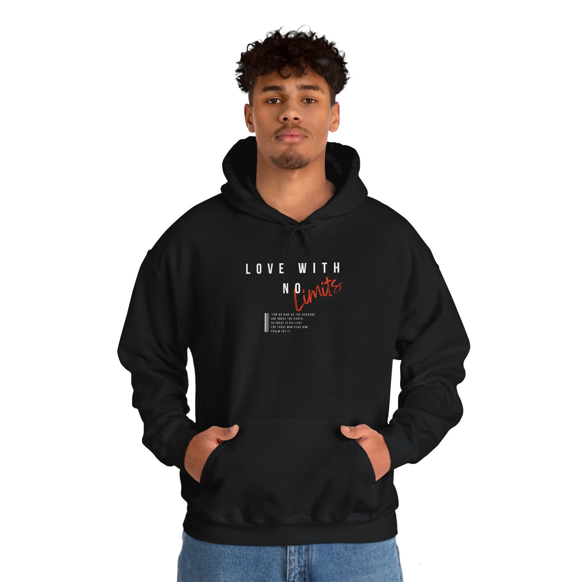 "Love With No Limits" Unisex Heavy Blend™ Hooded Sweatshirt