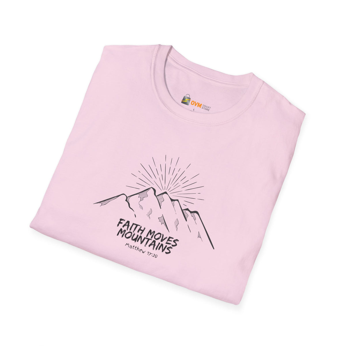 Faith Moves Mountains- Unisex Softstyle T-Shirt