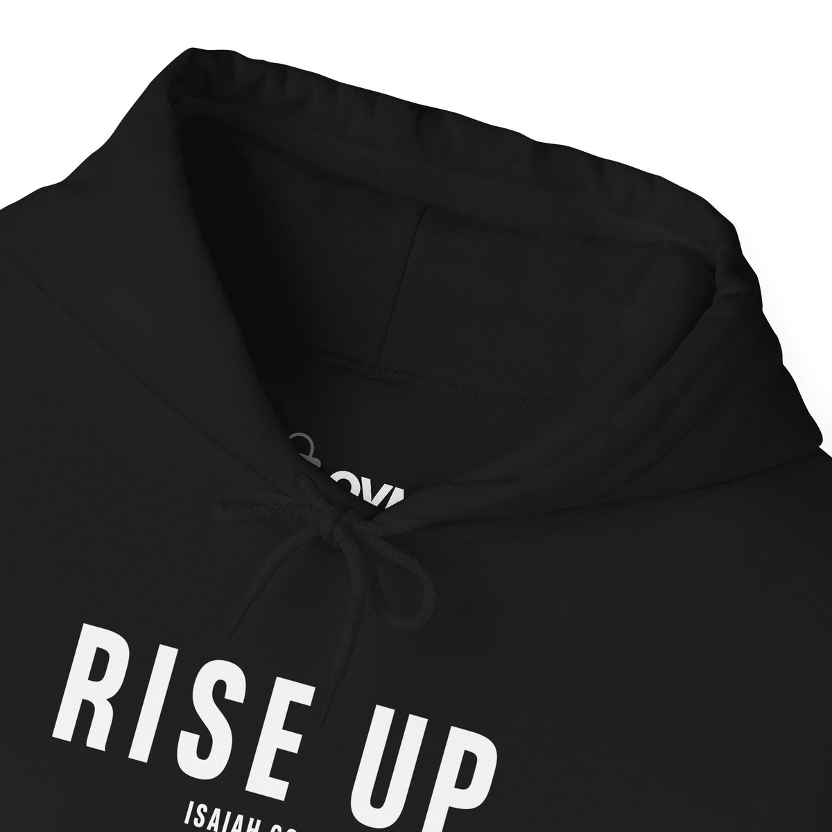 Rise Up Christian Hoodie – Isaiah 60:1 Faith Comfort Wear