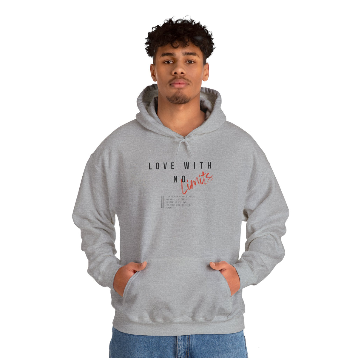 "Love With No Limits" Unisex Heavy Blend™ Hooded Sweatshirt