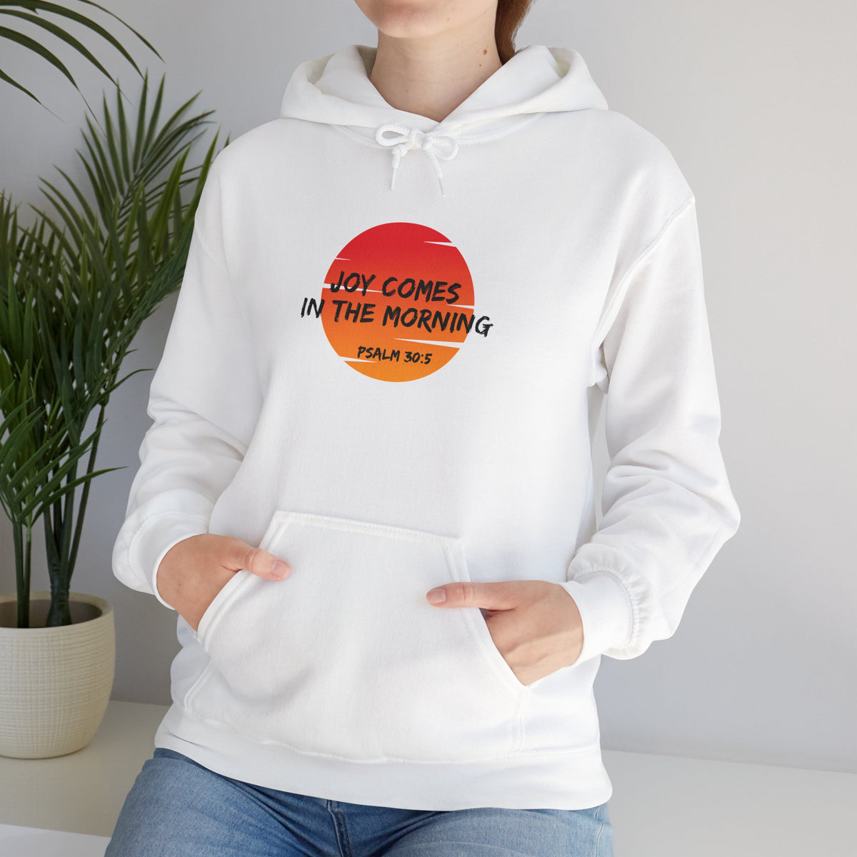 "Joy Comes in the Morning" Unisex Heavy Blend™ Hooded Sweatshirt