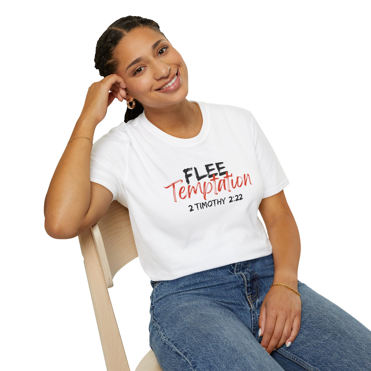 Flee Temptation Unisex Softstyle T-Shirt