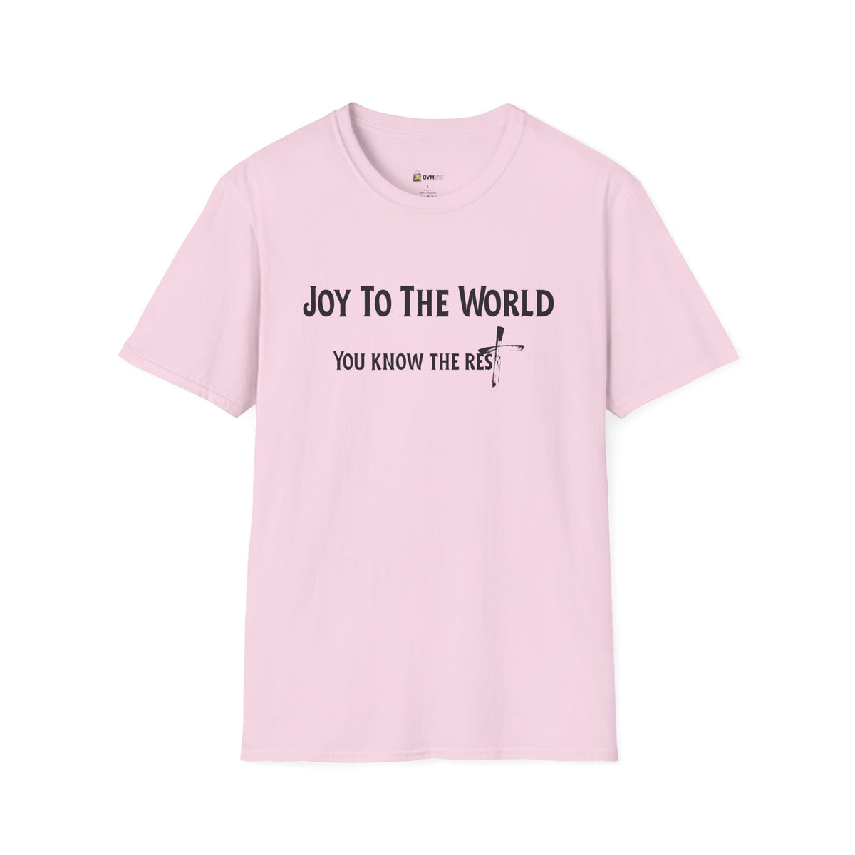 Joy to the World Christian T-Shirt – Faith-Inspired Holiday Apparel | Unisex Softstyle T-Shirt