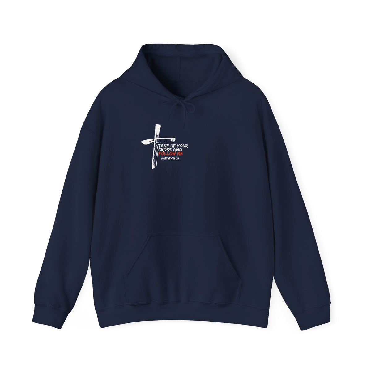 Take Up Your Cross and Follow Me Unisex Heavy Blend™ Hooded Sweatshirt