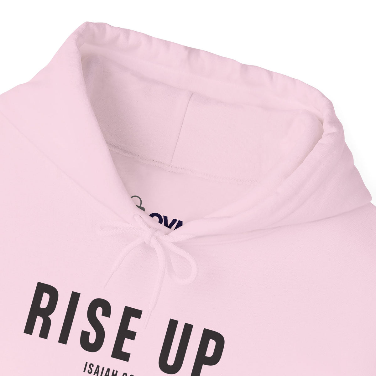 Rise Up Christian Hoodie – Isaiah 60:1 Faith Comfort Wear
