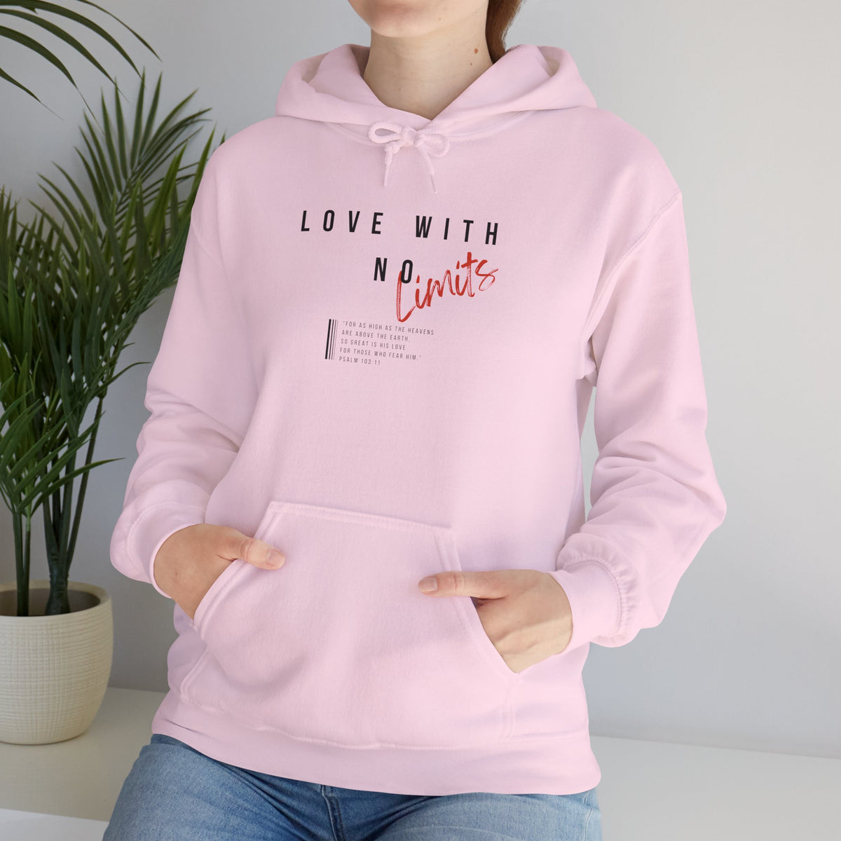 "Love With No Limits" Unisex Heavy Blend™ Hooded Sweatshirt