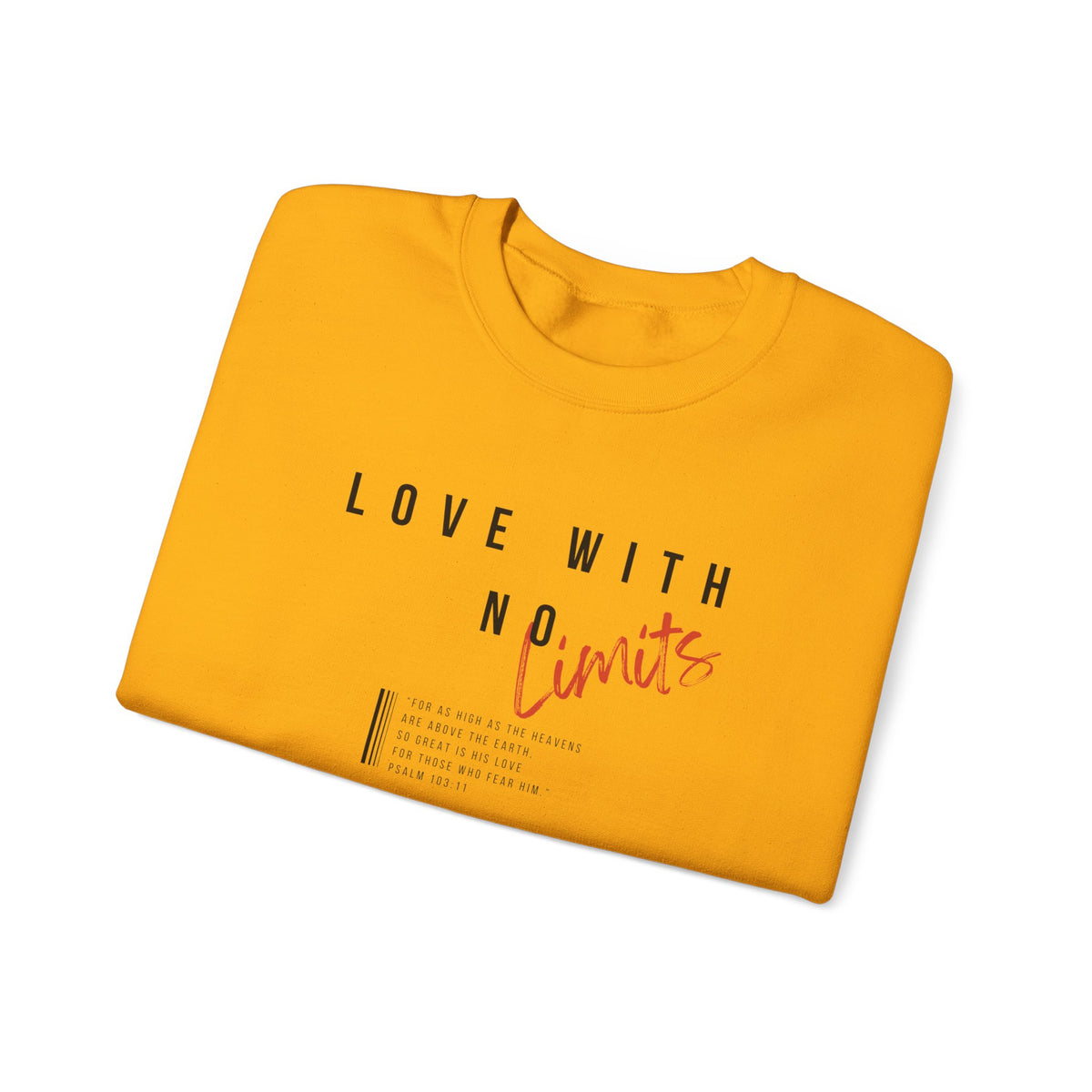 Love With No Limits- Unisex Heavy Blend™ Crewneck Sweatshirt