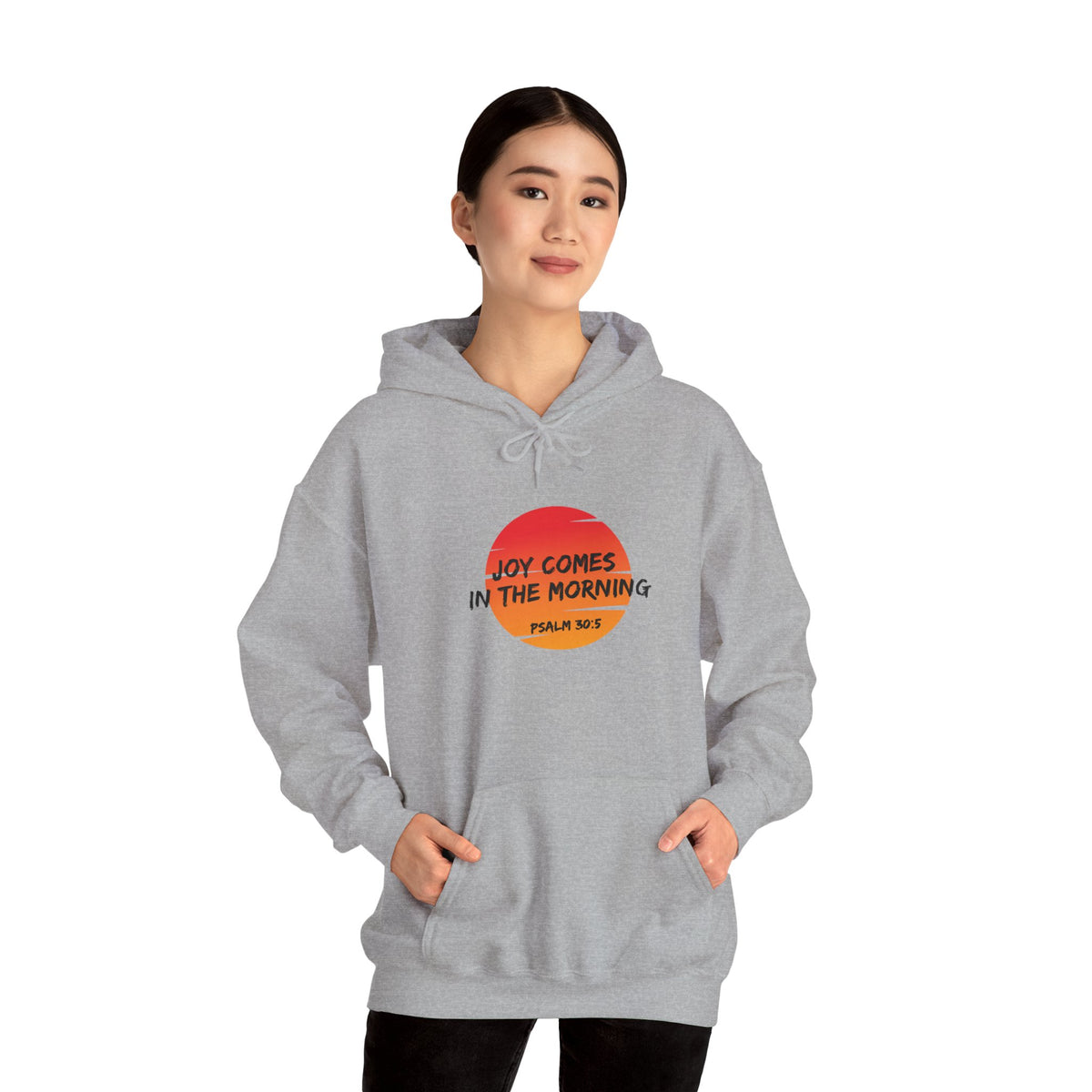 Joy Comes in the Morning- Unisex Heavy Blend™ Hooded Sweatshirt