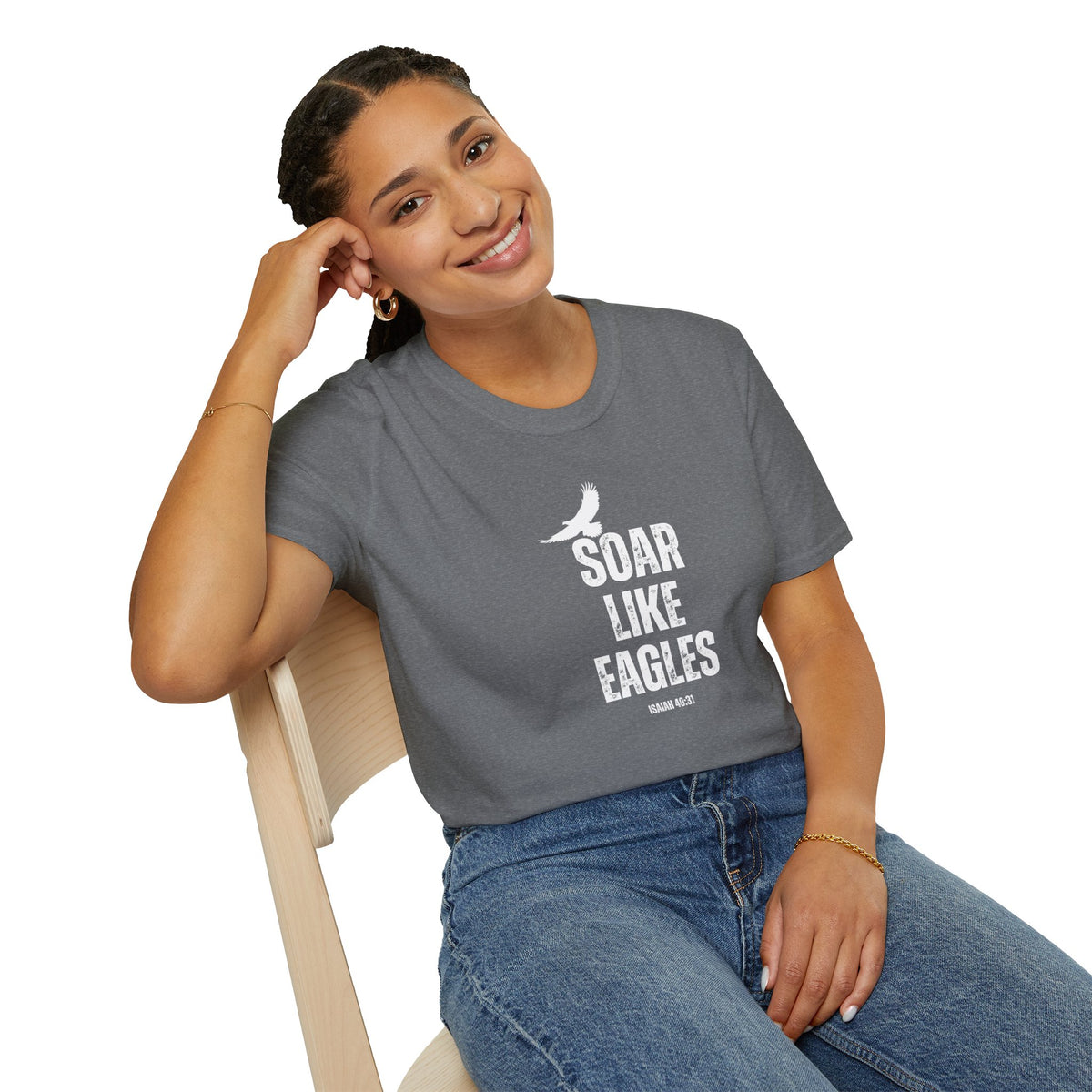 "Soar Like Eagles" Unisex Softstyle T-Shirt