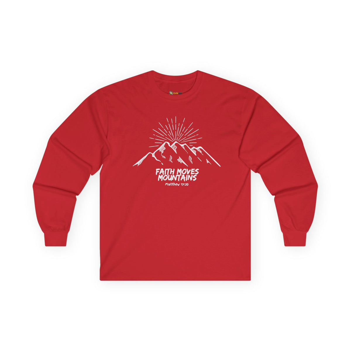 Faith Moves Mountains- Unisex Ultra Cotton Long Sleeve Tee