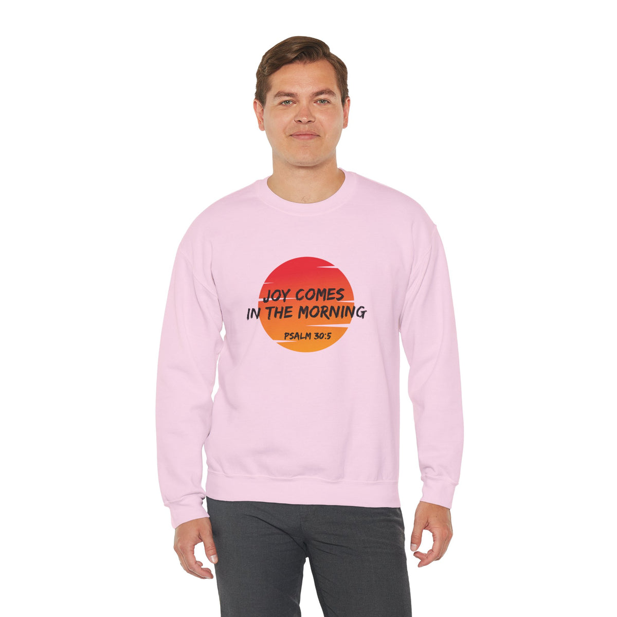 Joy Comes in the Morning- Unisex Heavy Blend™ Crewneck Sweatshirt