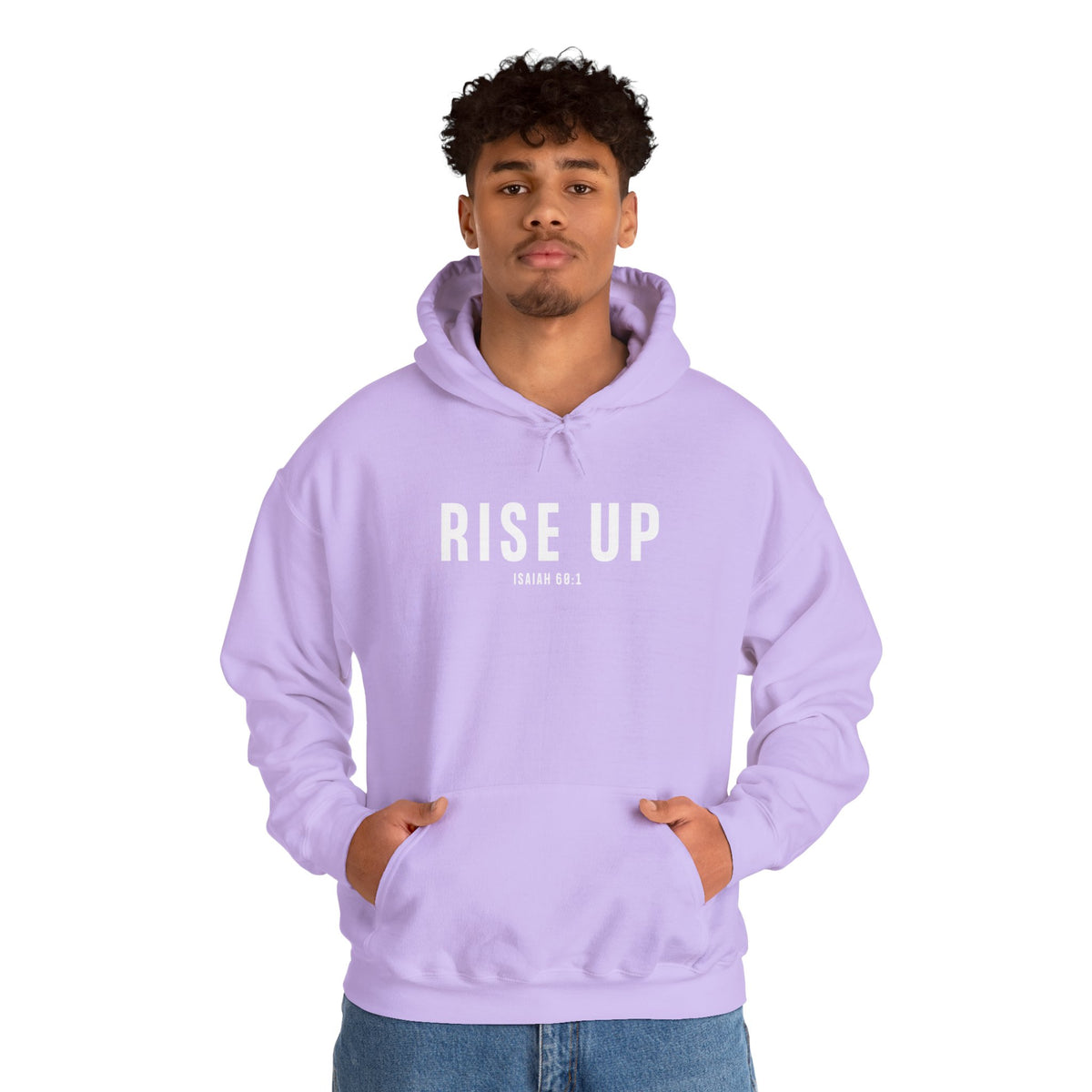 Rise Up Christian Hoodie – Isaiah 60:1 Faith Comfort Wear