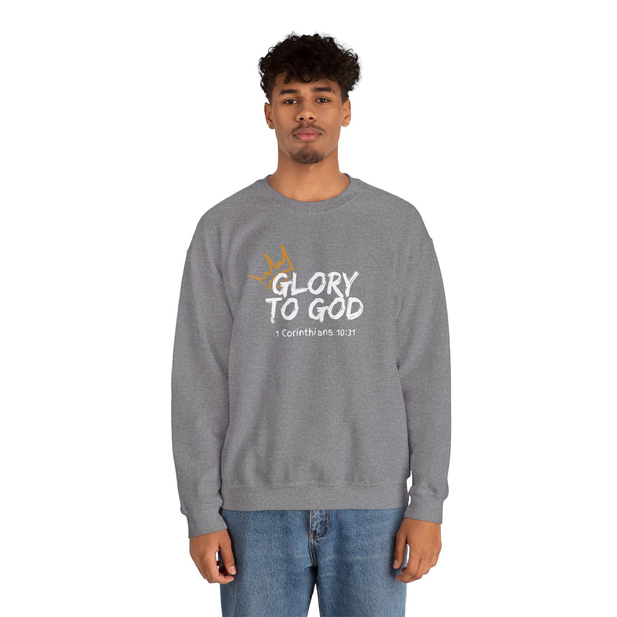 Glory To God- Unisex Heavy Blend™ Crewneck Sweatshirt