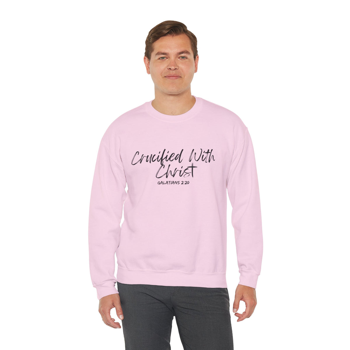 Crucified With Christ- Unisex Heavy Blend™ Crewneck Sweatshirt