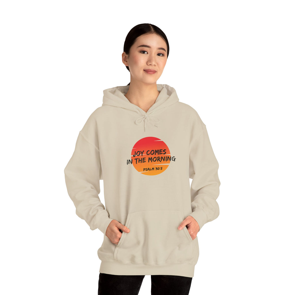 Joy Comes in the Morning- Unisex Heavy Blend™ Hooded Sweatshirt