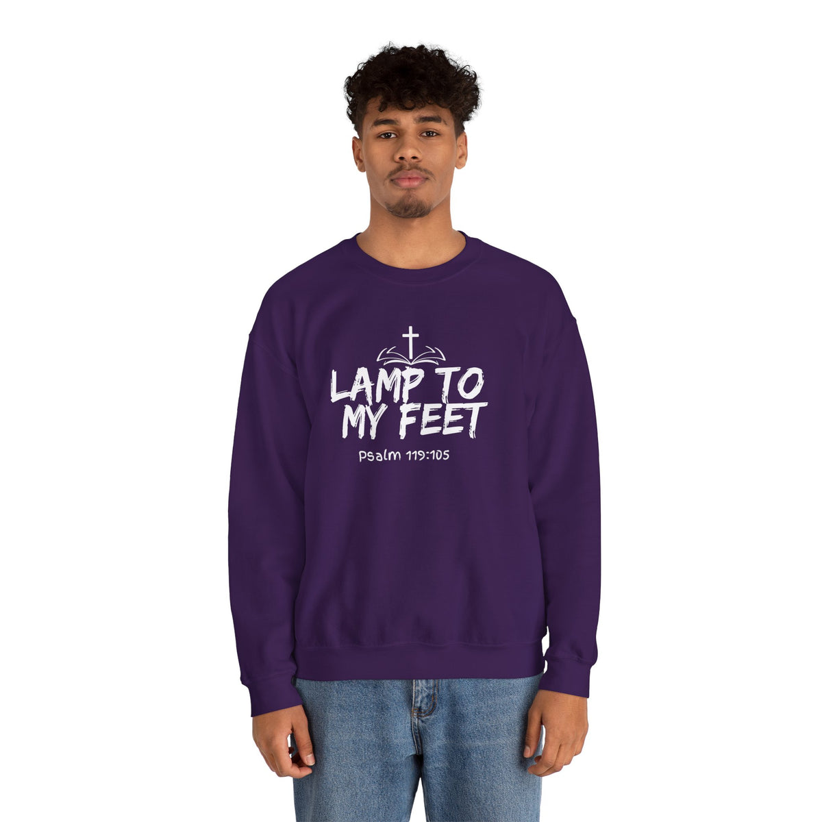 Lamp To My Feet- Unisex Heavy Blend™ Crewneck Sweatshirt