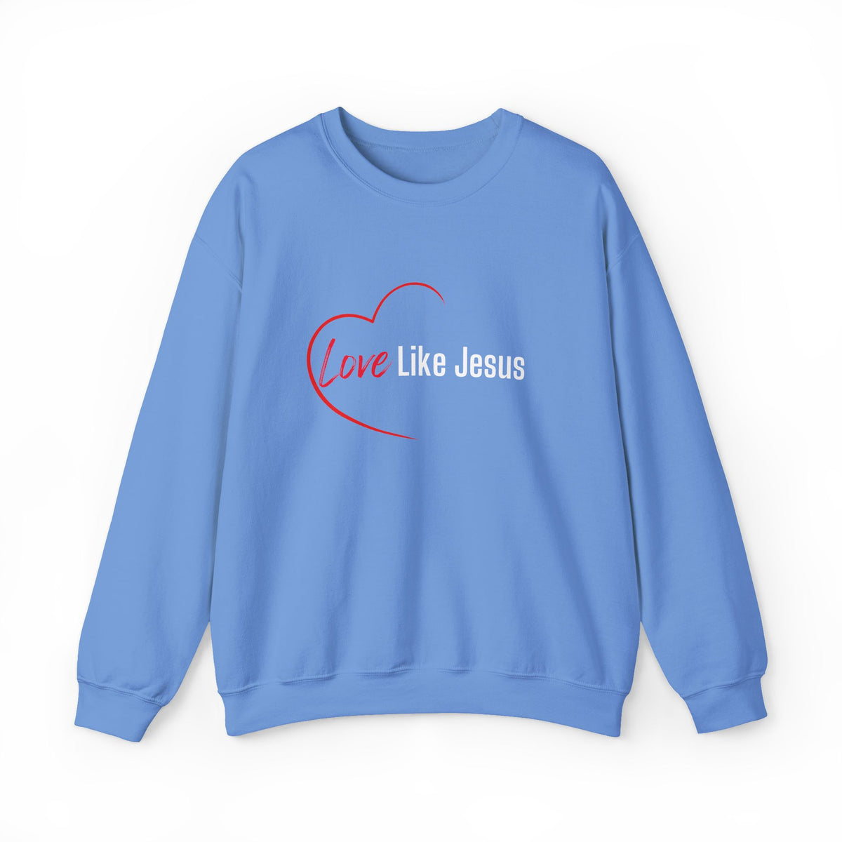 Love Like Jesus Christian Sweatshirt – Wear Your Faith - Unisex Heavy Blend™ Crewneck Sweatshirt