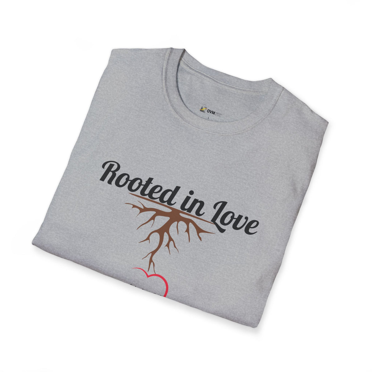 Rooted in Love Christian T-Shirt – Ephesians 3:17 Faith Apparel - Unisex Softstyle T-Shirt