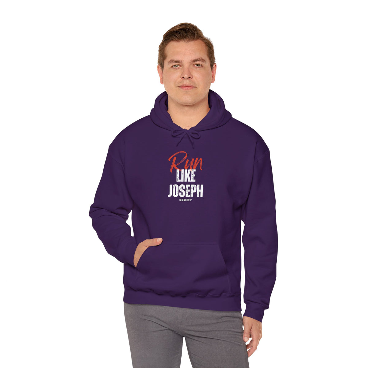 "Run Like Joseph" Unisex Heavy Blend™ Hooded Sweatshirt