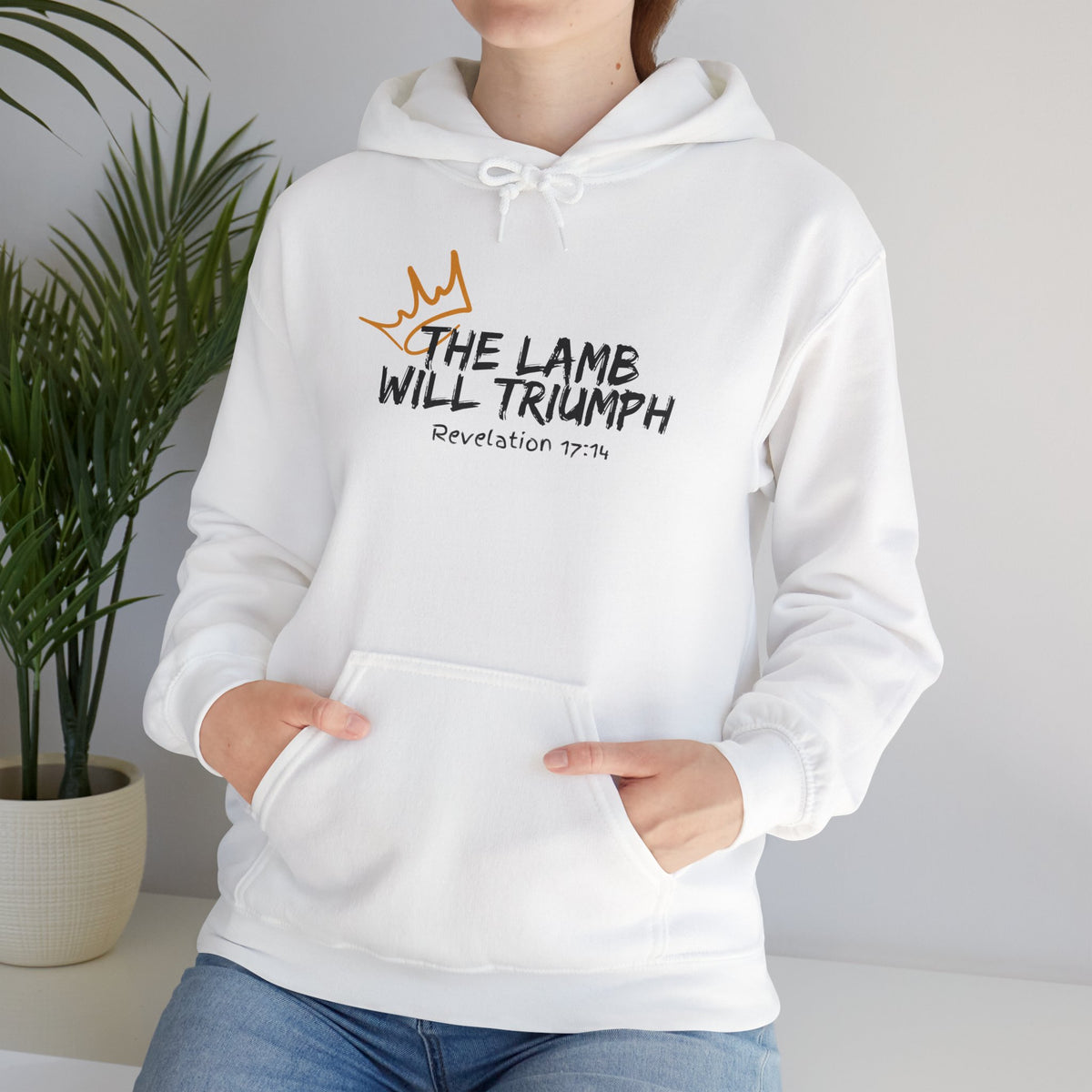 "The Lamb Will Triumph" Unisex Heavy Blend™ Hooded Sweatshirt