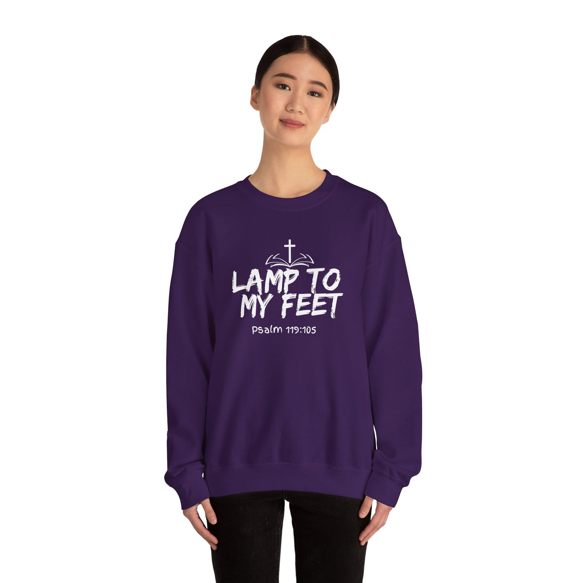 Lamp To My Feet- Unisex Heavy Blend™ Crewneck Sweatshirt