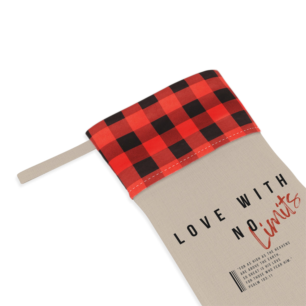 "Love With No Limits" Christmas Stocking