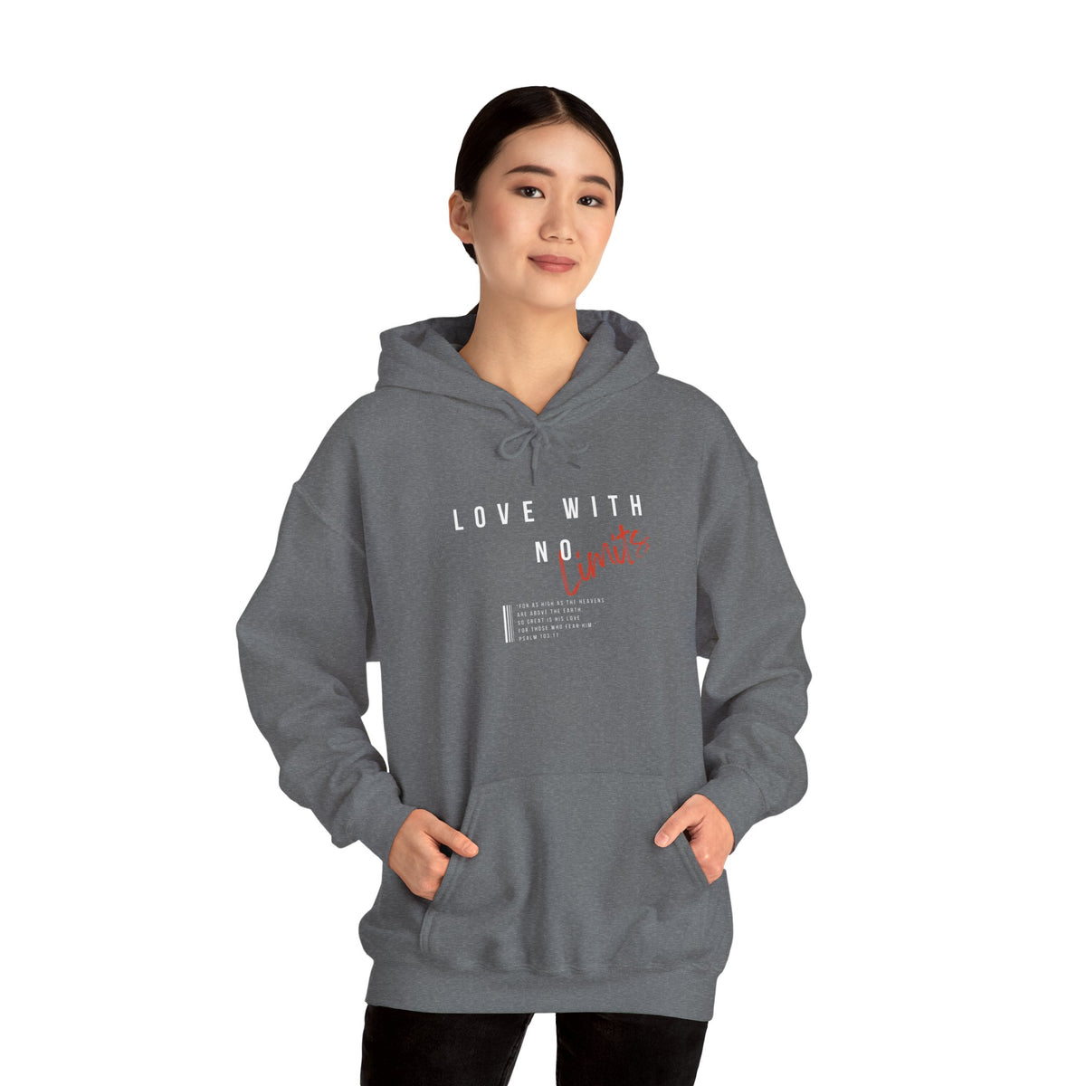 "Love With No Limits" Unisex Heavy Blend™ Hooded Sweatshirt