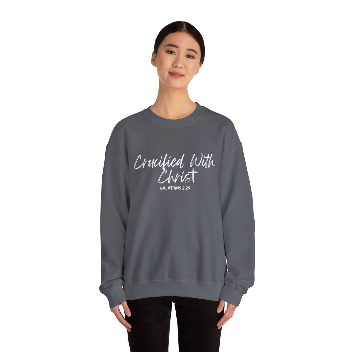 Crucified With Christ- Unisex Heavy Blend™ Crewneck Sweatshirt
