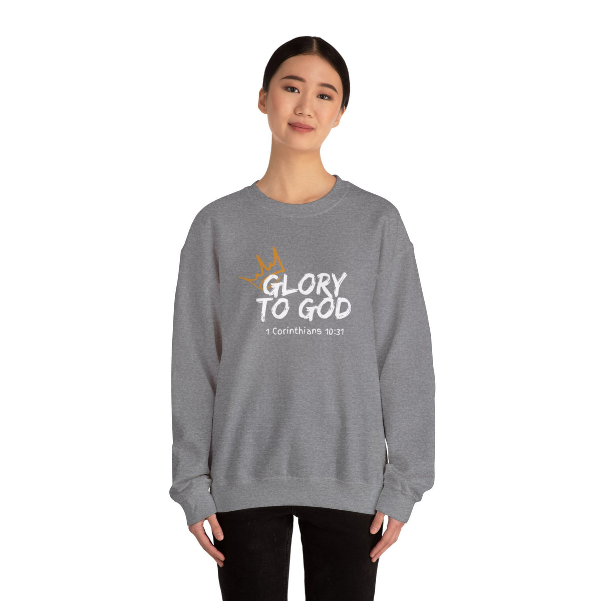 Glory To God- Unisex Heavy Blend™ Crewneck Sweatshirt