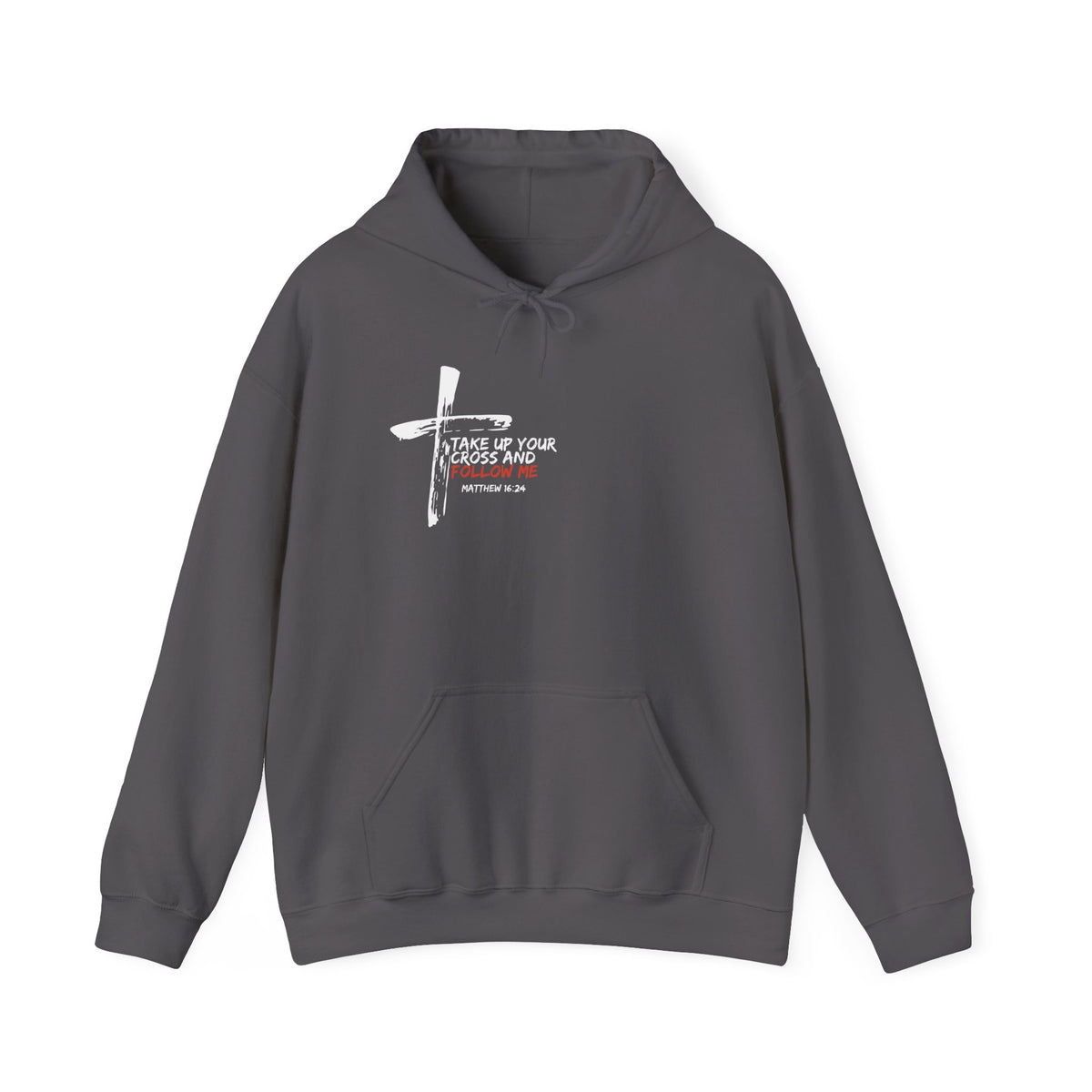 "Take Up Your Cross and Follow Me" Unisex Heavy Blend™ Hooded Sweatshirt