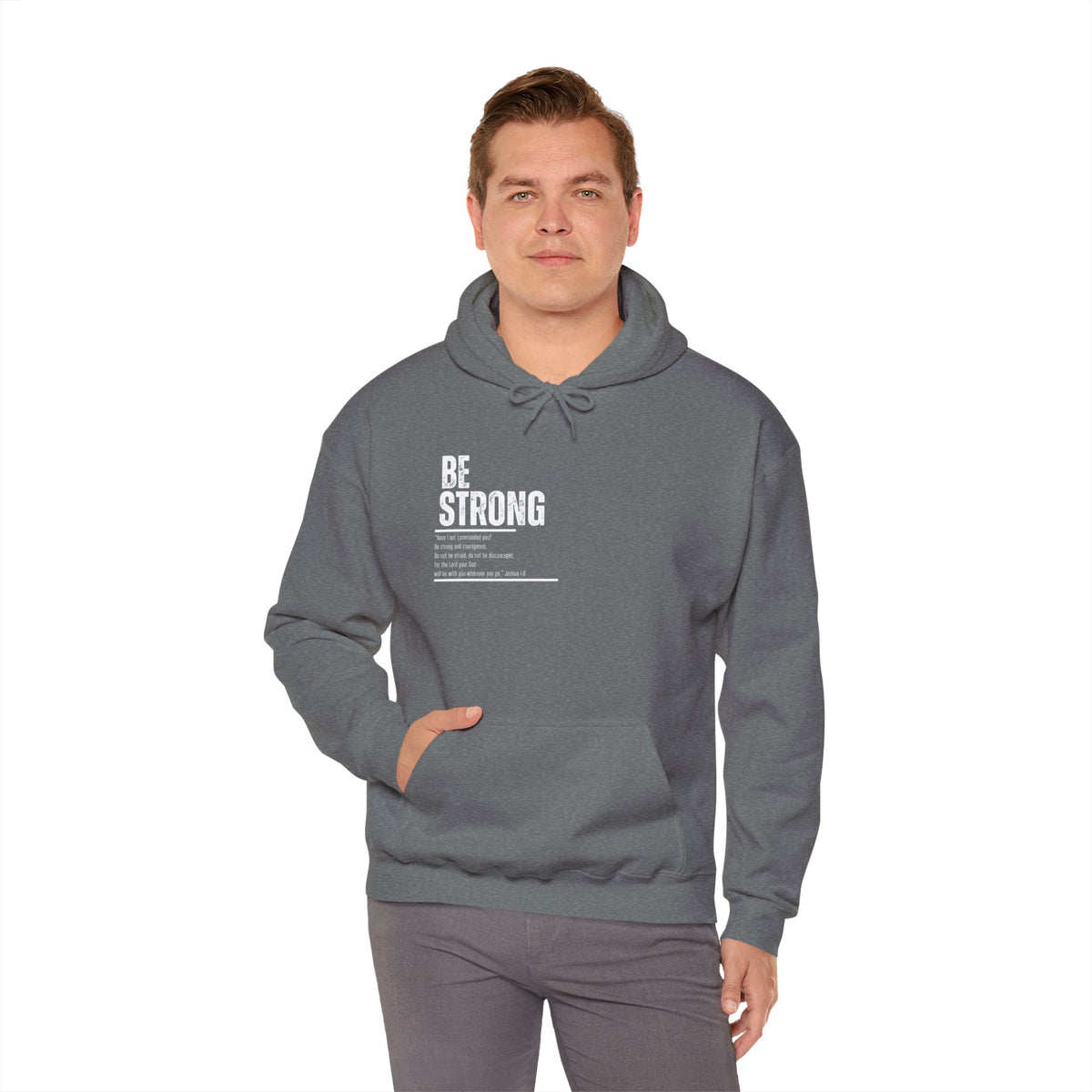 Be Strong- Unisex Heavy Blend™ Hooded Sweatshirt