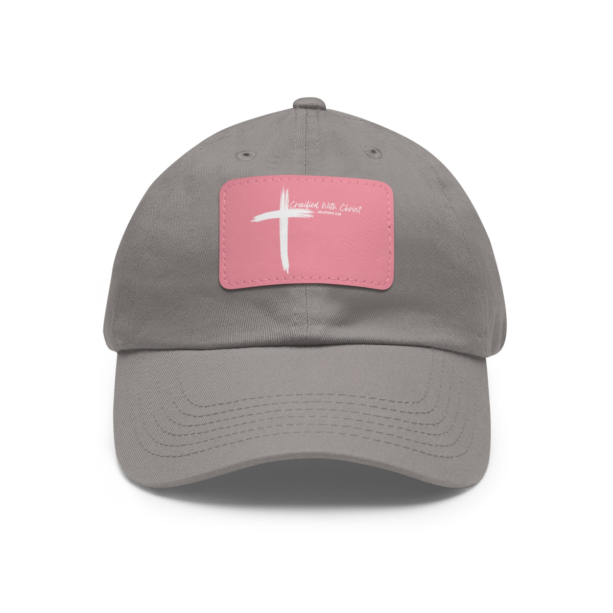 Crucified With Christ Ver.2- Dad Hat with Leather Patch (Rectangle)